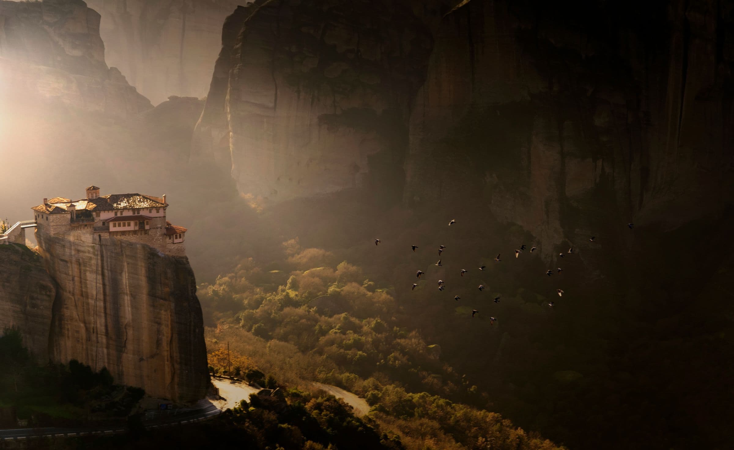 Dhankar monastery on its cliff
